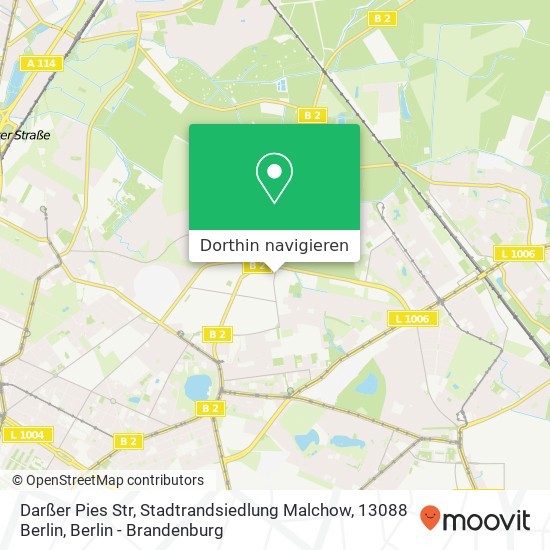 Darßer Pies Str, Stadtrandsiedlung Malchow, 13088 Berlin Karte