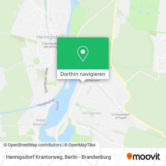 Hennigsdorf Krantorweg Karte