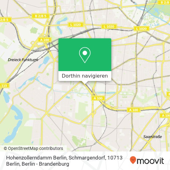 Hohenzollerndamm Berlin, Schmargendorf, 10713 Berlin Karte