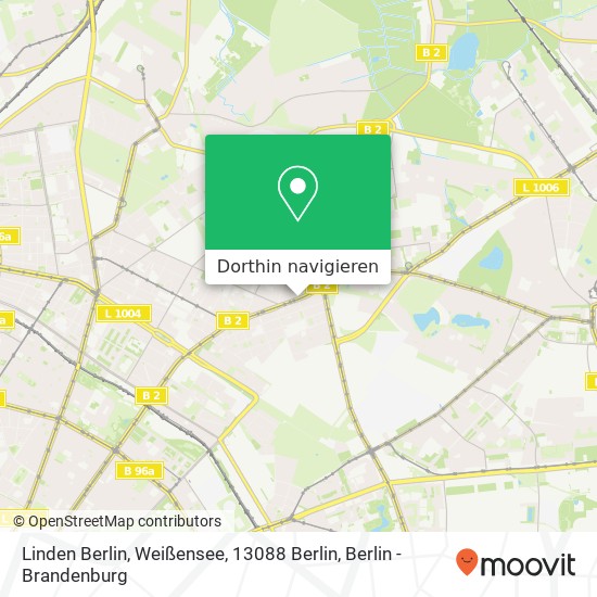 Linden Berlin, Weißensee, 13088 Berlin Karte