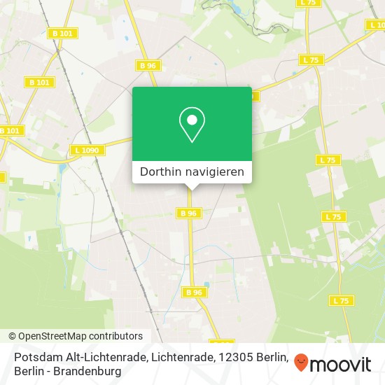Potsdam Alt-Lichtenrade, Lichtenrade, 12305 Berlin Karte