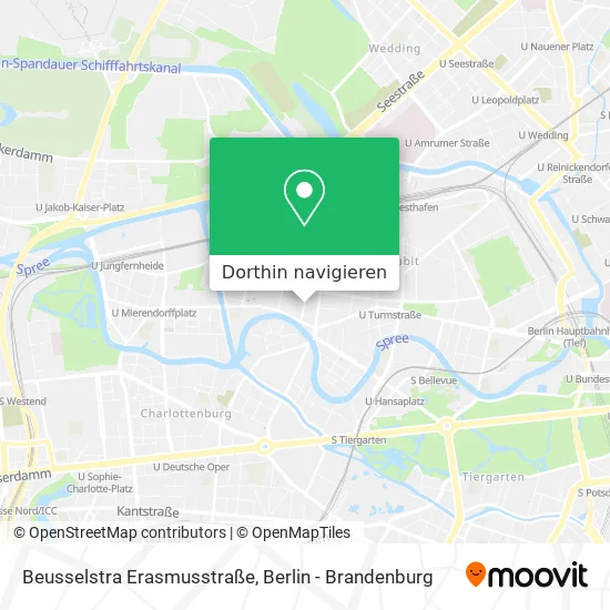 Beusselstra Erasmusstraße Karte