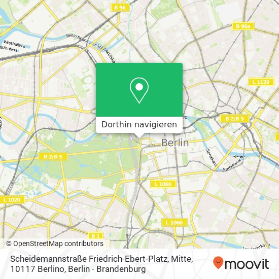 Scheidemannstraße Friedrich-Ebert-Platz, Mitte, 10117 Berlino Karte