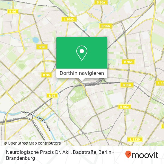 Neurologische Praxis Dr. Akil, Badstraße Karte