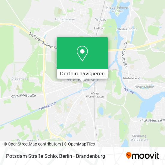 Potsdam Straße Schlo Karte
