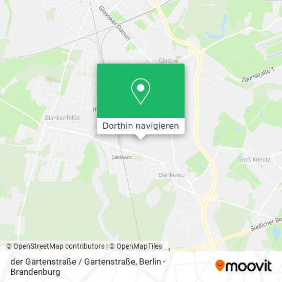 der Gartenstraße / Gartenstraße Karte