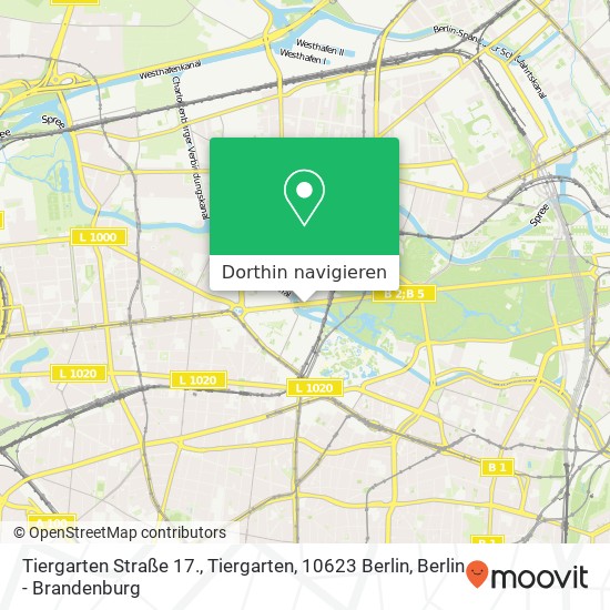 Tiergarten Straße 17., Tiergarten, 10623 Berlin Karte