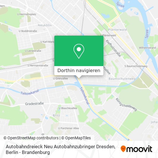 Autobahndreieck Neu Autobahnzubringer Dresden Karte