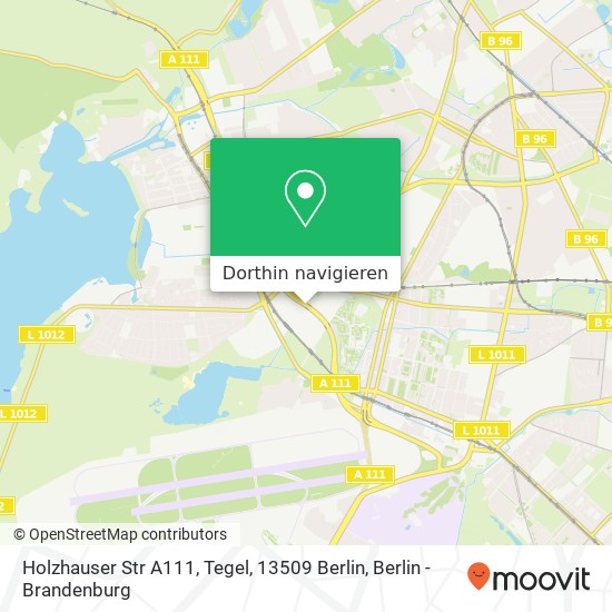 Holzhauser Str A111, Tegel, 13509 Berlin Karte