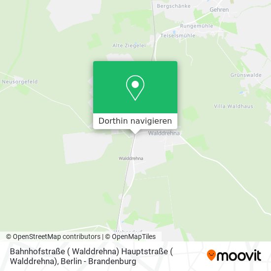 Bahnhofstraße ( Walddrehna) Hauptstraße ( Walddrehna) Karte
