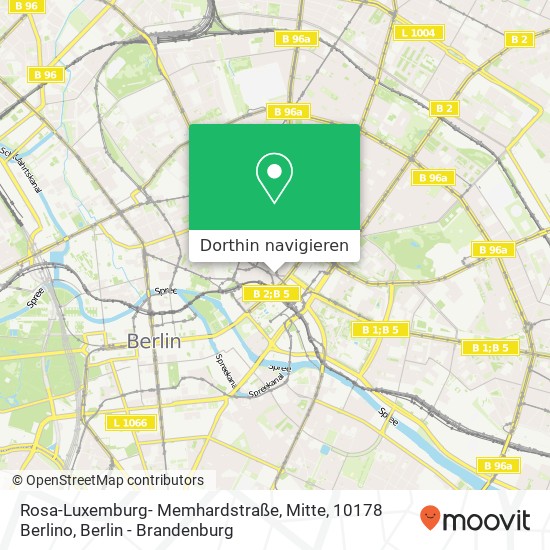 Rosa-Luxemburg- Memhardstraße, Mitte, 10178 Berlino Karte