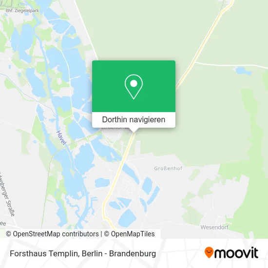 Forsthaus Templin Karte