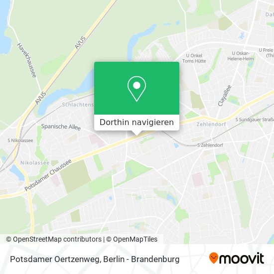 Potsdamer Oertzenweg Karte