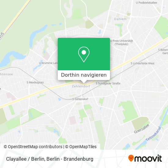 Clayallee / Berlin Karte