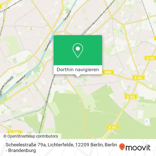 Scheelestraße 79a, Lichterfelde, 12209 Berlin Karte