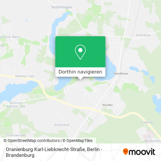 Oranienburg Karl-Liebknecht-Straße Karte