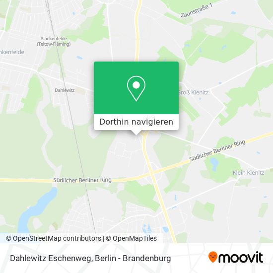 Dahlewitz Eschenweg Karte