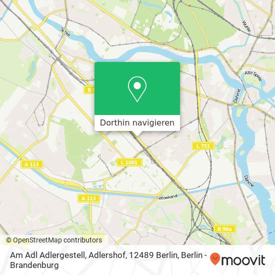 Am Adl Adlergestell, Adlershof, 12489 Berlin Karte