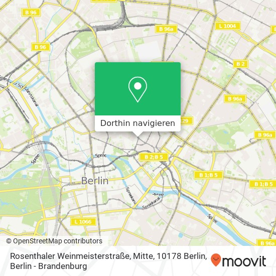 Rosenthaler Weinmeisterstraße, Mitte, 10178 Berlin Karte
