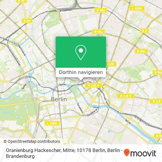 Oranienburg Hackescher, Mitte, 10178 Berlin Karte