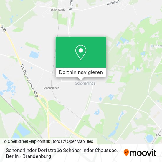 Schönerlinder Dorfstraße Schönerlinder Chaussee Karte