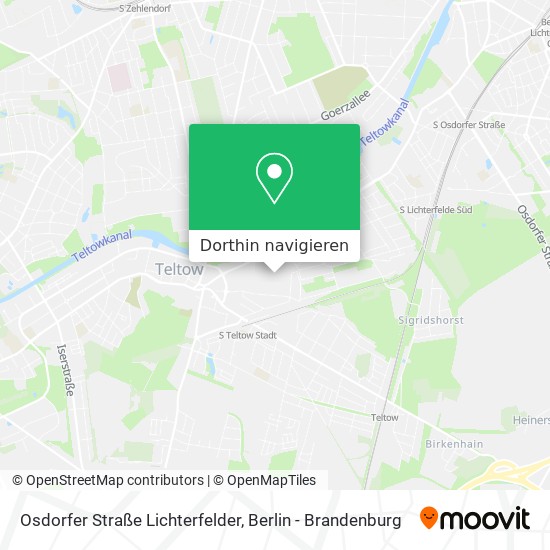 Osdorfer Straße Lichterfelder Karte