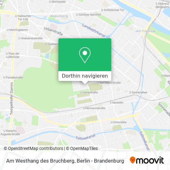 Am Westhang des Bruchberg Karte
