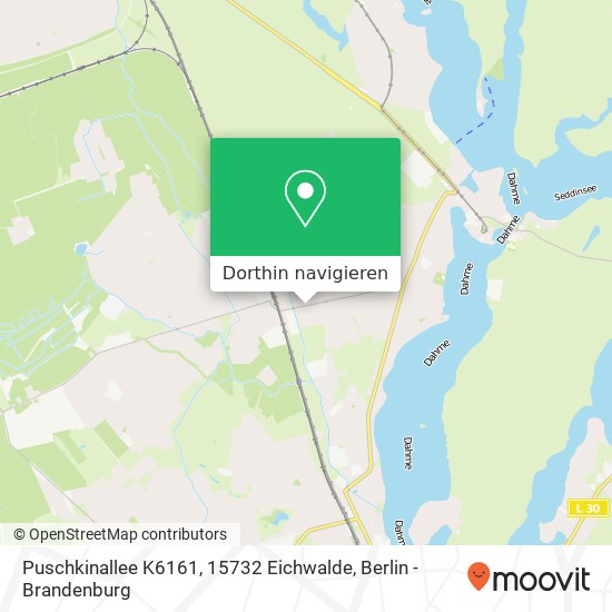 Puschkinallee K6161, 15732 Eichwalde Karte