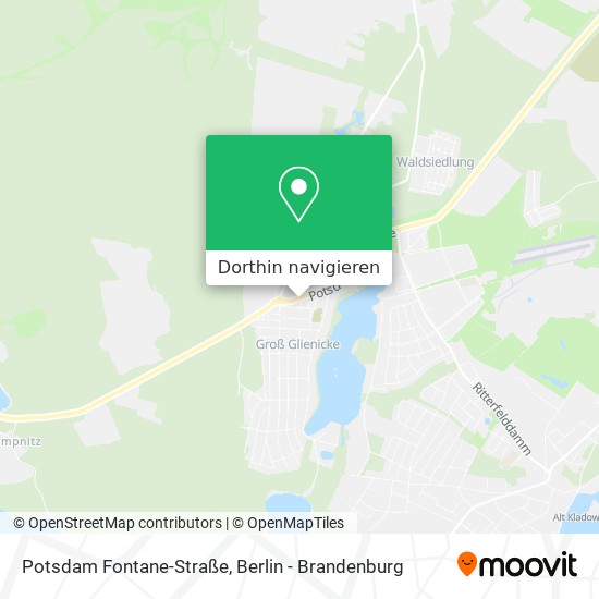 Potsdam Fontane-Straße Karte