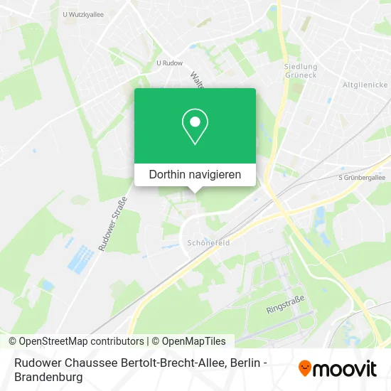 Rudower Chaussee Bertolt-Brecht-Allee Karte