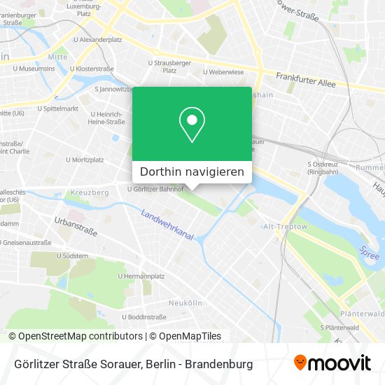 Görlitzer Straße Sorauer Karte