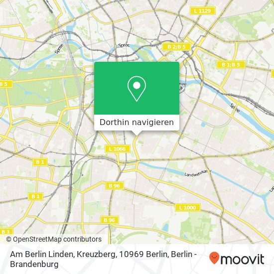 Am Berlin Linden, Kreuzberg, 10969 Berlin Karte