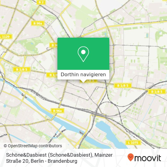 Schöne&Dasbiest (Schone&Dasbiest), Mainzer Straße 20 Karte