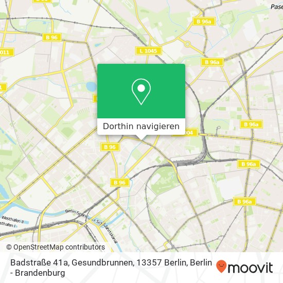 Badstraße 41a, Gesundbrunnen, 13357 Berlin Karte