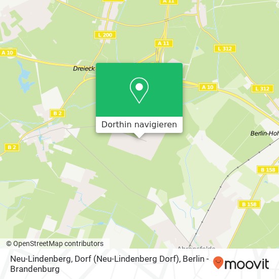 Neu-Lindenberg, Dorf (Neu-Lindenberg Dorf) Karte