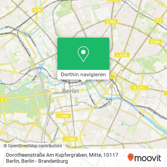 Dorotheenstraße Am Kupfergraben, Mitte, 10117 Berlin Karte