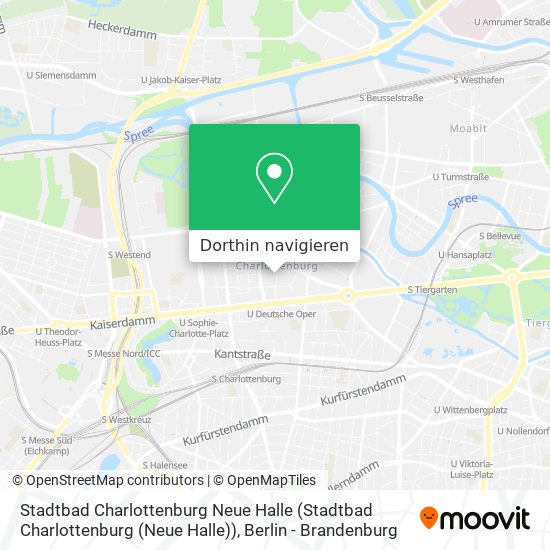 Stadtbad Charlottenburg Neue Halle (Stadtbad Charlottenburg (Neue Halle)) Karte