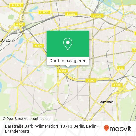 Barstraße Barb, Wilmersdorf, 10713 Berlin Karte