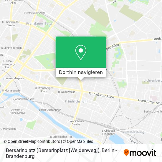 Bersarinplatz (Bersarinplatz [Weidenweg]) Karte