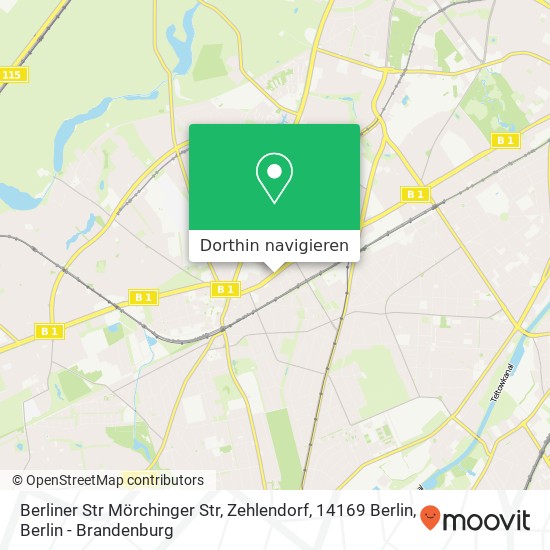 Berliner Str Mörchinger Str, Zehlendorf, 14169 Berlin Karte