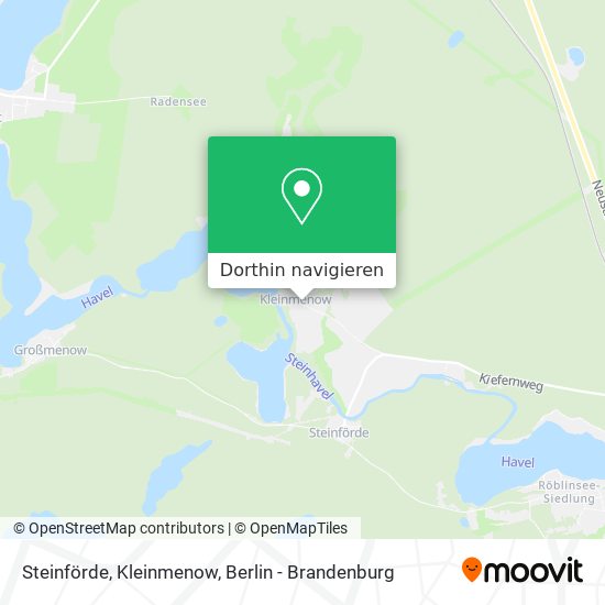 Steinförde, Kleinmenow Karte