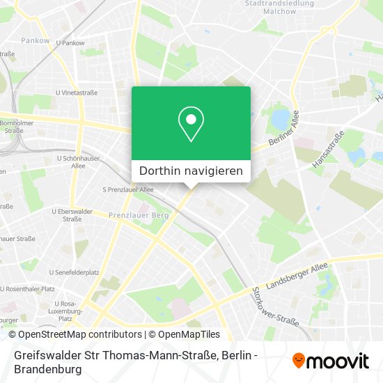 Greifswalder Str Thomas-Mann-Straße Karte