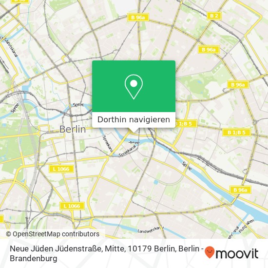 Neue Jüden Jüdenstraße, Mitte, 10179 Berlin Karte
