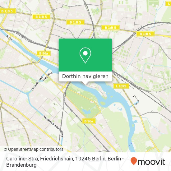 Caroline- Stra, Friedrichshain, 10245 Berlin Karte