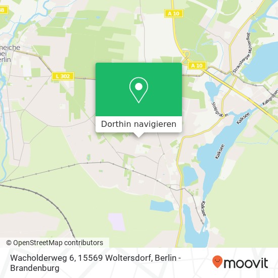 Wacholderweg 6, 15569 Woltersdorf Karte