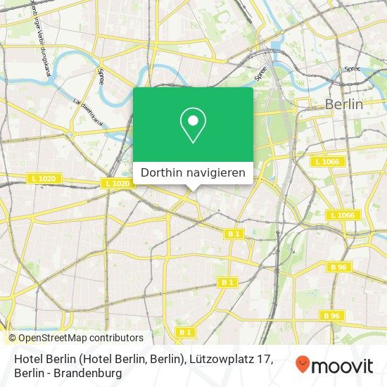 Hotel Berlin (Hotel Berlin, Berlin), Lützowplatz 17 Karte