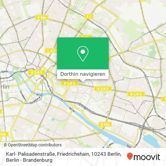 Karl- Palisadenstraße, Friedrichshain, 10243 Berlin Karte