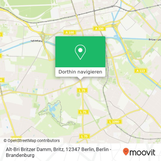 Alt-Bri Britzer Damm, Britz, 12347 Berlin Karte