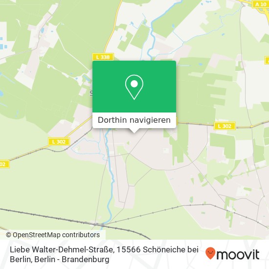 Liebe Walter-Dehmel-Straße, 15566 Schöneiche bei Berlin Karte