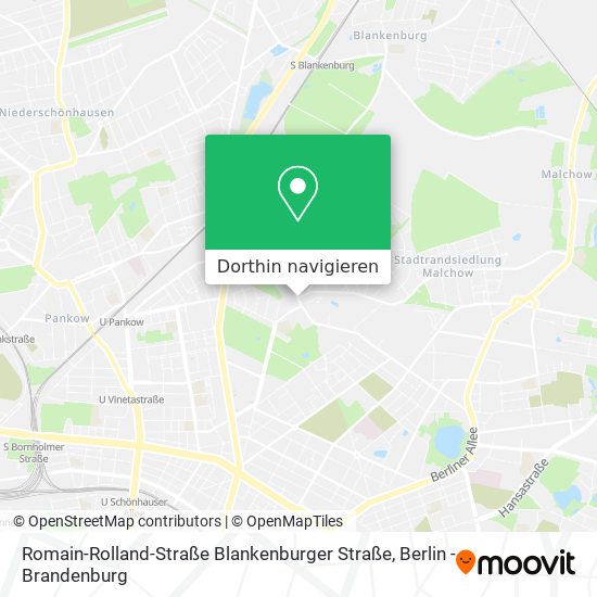 Romain-Rolland-Straße Blankenburger Straße Karte